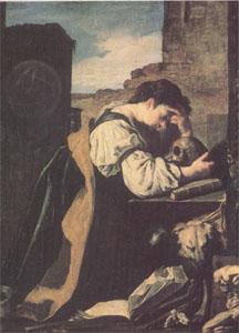 Domenico  Feti Melancholy or the Penitent Magdalen (mk05) Sweden oil painting art
